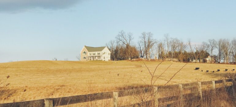 a farm house in a rural part of the state