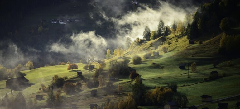 A panoramic view of the mountain