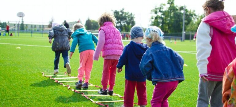 Kids playing in the park