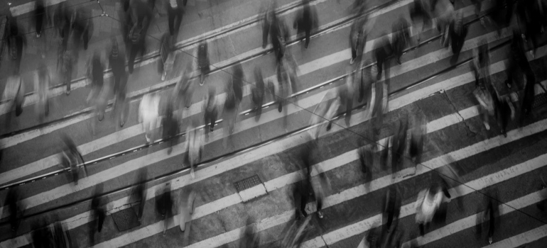 People on a street 