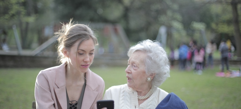 woman showing to another which places in Virginia should your aging parents move to