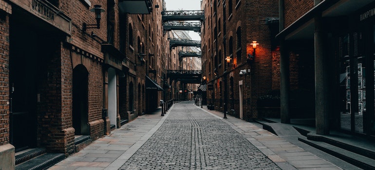 an alleyway in a historic city