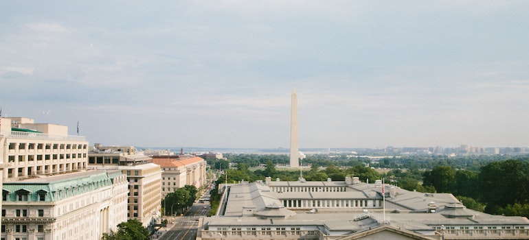 A view of DC from air.