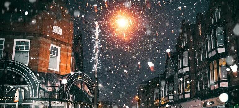 Snowy street