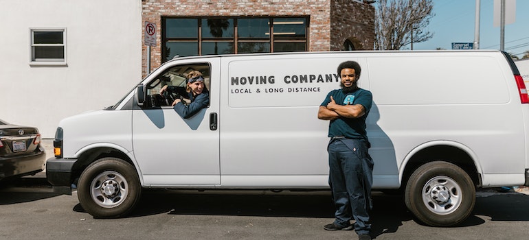 two movers and a van