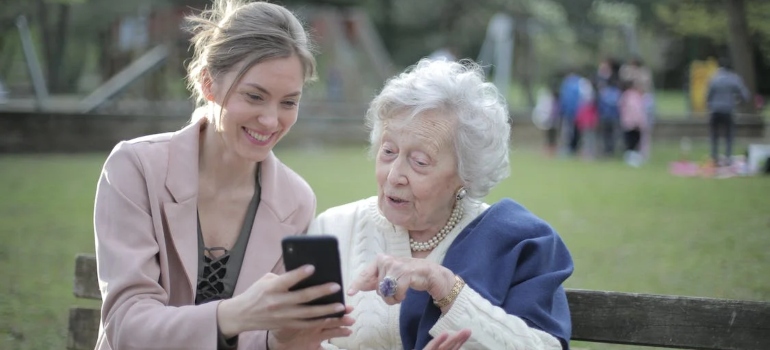 woman and her grandma