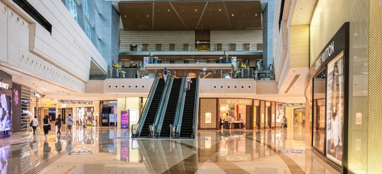 inside of a mall