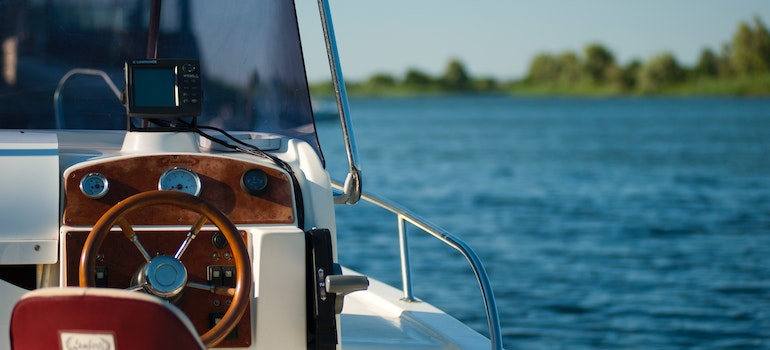 Boat on river