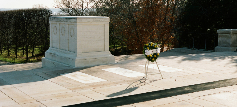 part of the National Cemetery in Arlington