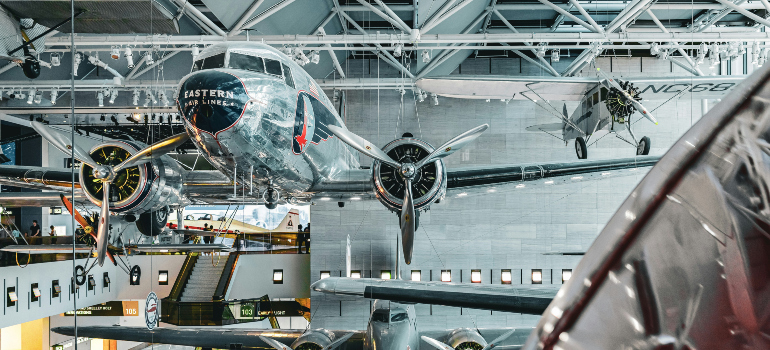 an airplane at the National Air and Space Museum