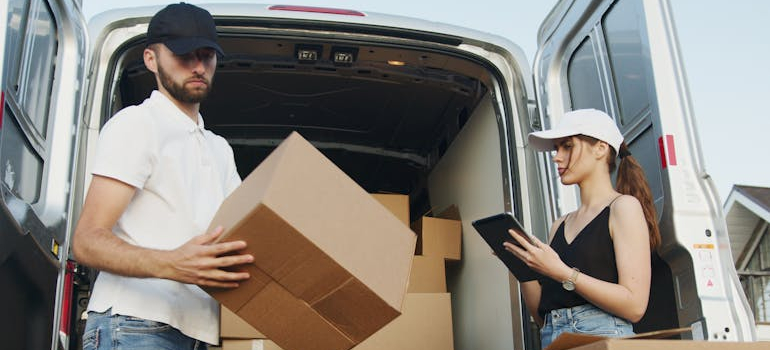 movers facilitating a military move in DC