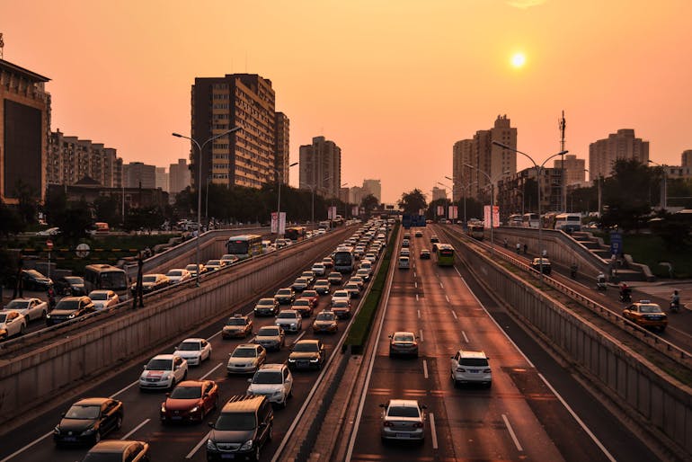 Traffic on the highway