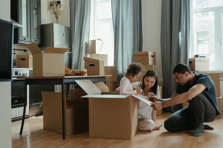 Family unpacking 