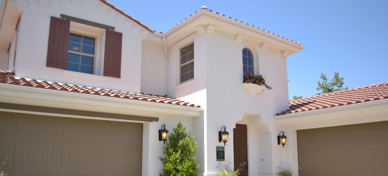 White Concrete 2-storey House