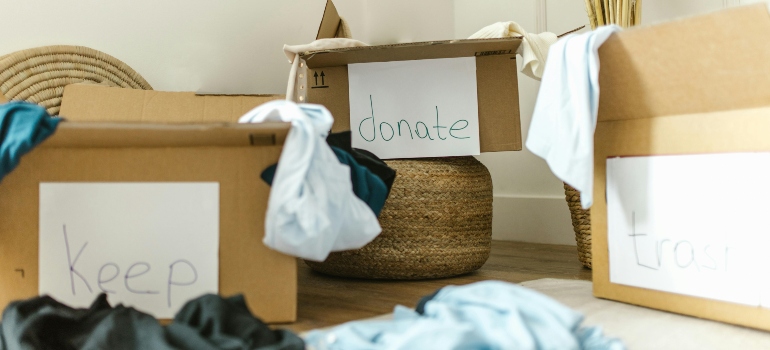 Boxes on the Floor for large families moving out of DC