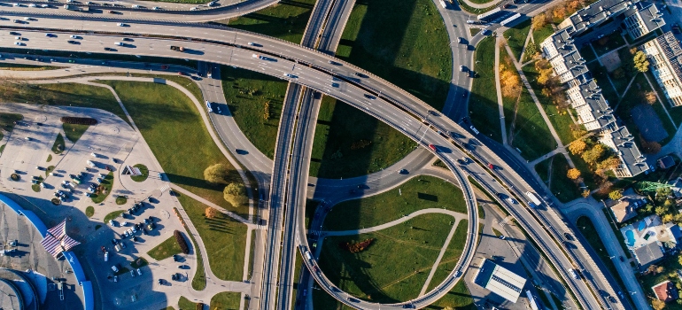 Aerial Photography of Concrete Bridge