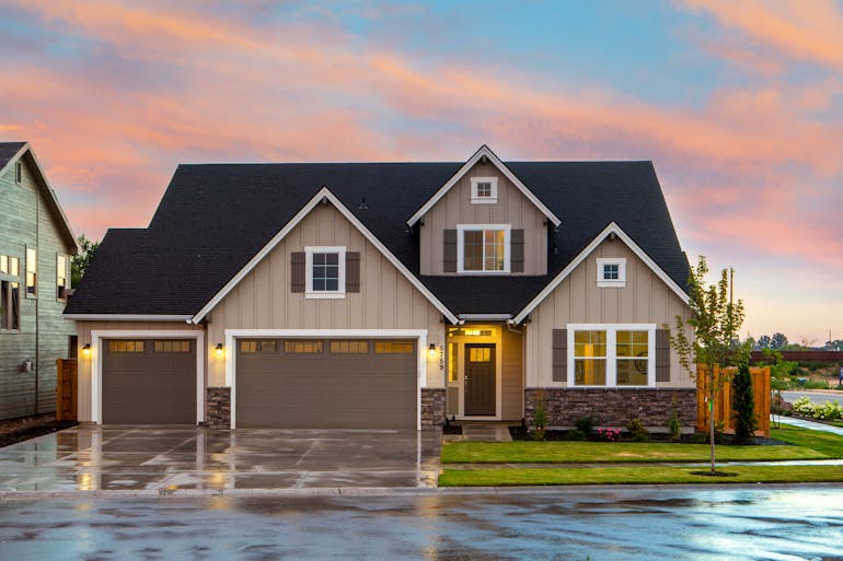 Brown and grey house 