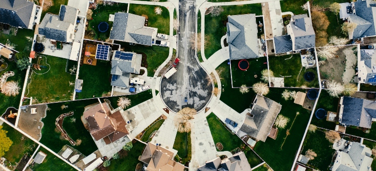 Aerial View of Neighbourhood