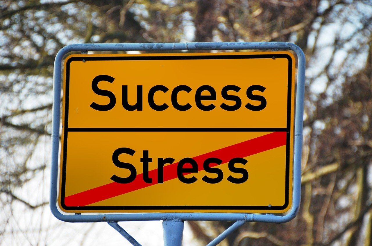 success/stress sign