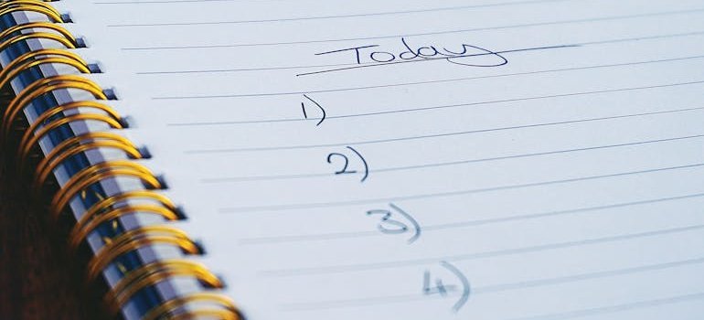 an empty checklist for short-distance move from Lanham to Bowie