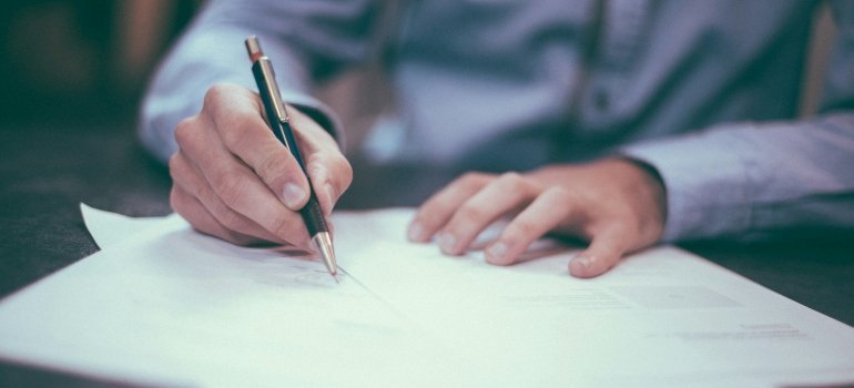 Person signing documents