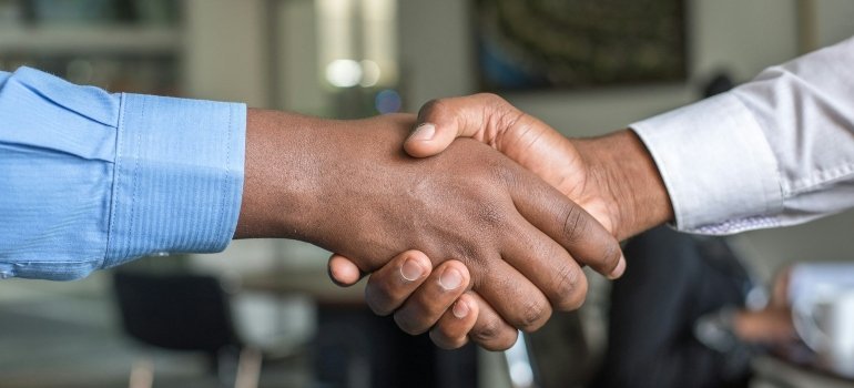 People shaking hands
