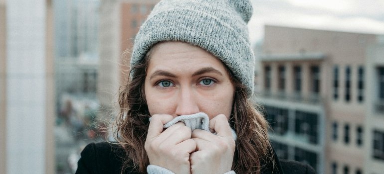 Person that is trying to protect appliances during a winter move in Washington DC