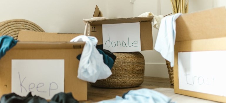 Labeled boxes