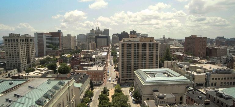 Picture of Baltimore streets during the day.